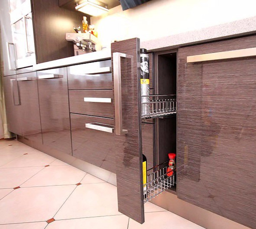 Встроенная кухня-Кухня МДФ в ПВХ «Модель 116»-фото2