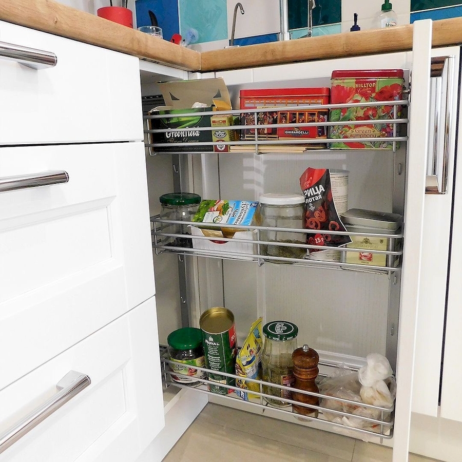 Белый кухонный гарнитур-Кухня МДФ в эмали «Модель 591»-фото7