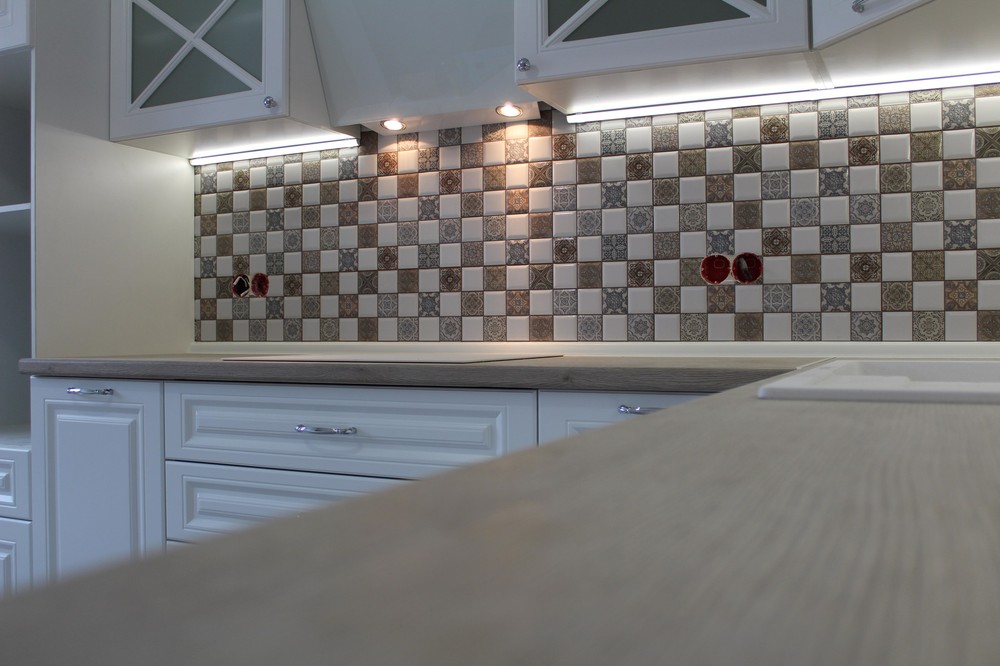 Белый кухонный гарнитур-Кухня МДФ в ПВХ «Модель 82»-фото3
